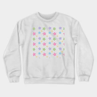 Rainbow Stars Pattern Crewneck Sweatshirt